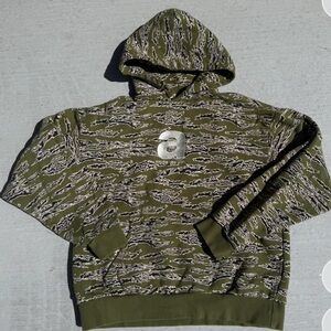 Awake NY, Pull Over Hoodie Green Camo